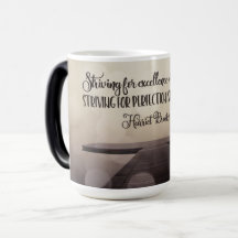 Striving For Excellence Magic Inspirational Mug
