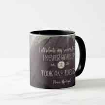 Attribute My Success by Florence Nightingale inspirational mug