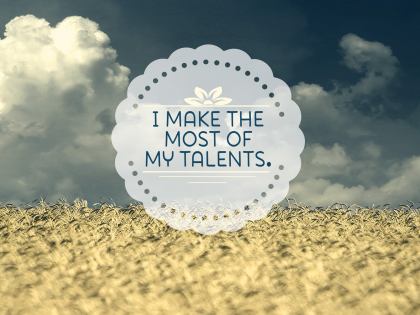 1263-Talents Inspirational Graphic Quote Poster