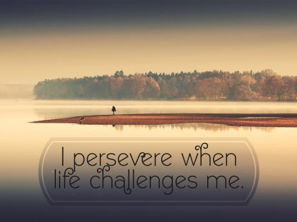 1265-Persevere Inspirational Graphic Quote Poster