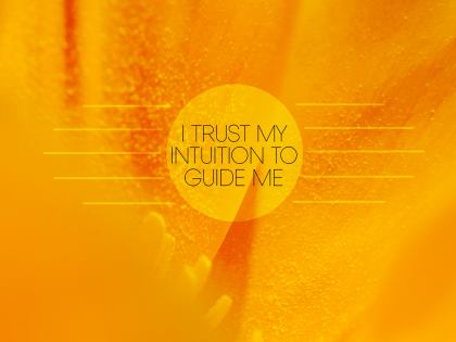 1309-Intuition Inspirational Graphic Quote Poster