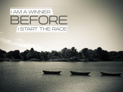 Before I Start The Race Inspirational Quote Graphic