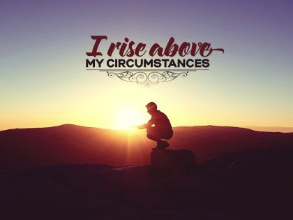 1348-Circumstances Inspirational Graphic Quote Poster