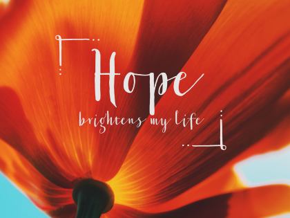 1514-Hope Inspirational Graphic Quote Poster