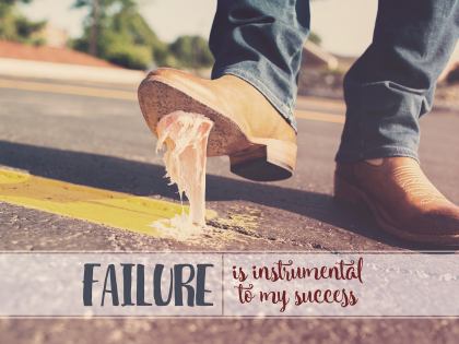 1603-Failure Inspirational Graphic Quote Poster