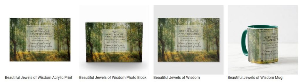Beautiful Jewels of Wisdom by James Allen Customized Inspirational Products