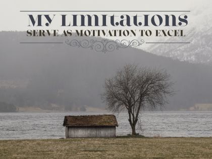 1749-Limitations Inspirational Graphic Quote Poster