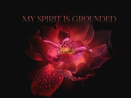 2558-Grounded Inspirational Graphic Quote Poster