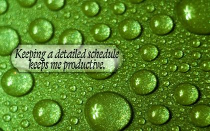 440-Schedule Inspirational Graphic Quote Poster