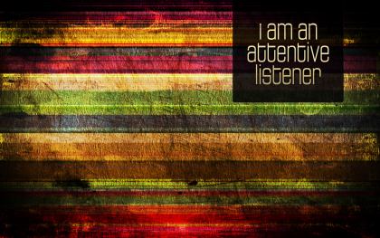 442-Listener Inspirational Graphic Quote Poster