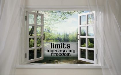 455-Limits Inspirational Graphic Quote Poster