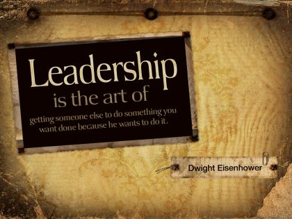 531-Eisenhower Inspirational Graphic Quote Poster
