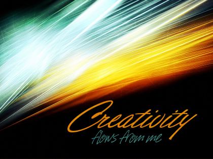 729-Creativity Inspirational Graphic Quote Poster