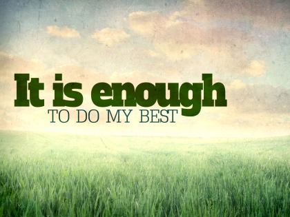 736-Enough Inspirational Graphic Quote Poster