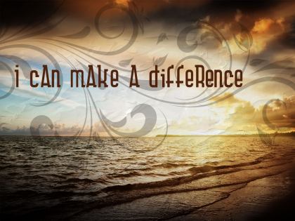 749-Difference Inspirational Graphic Quote Poster