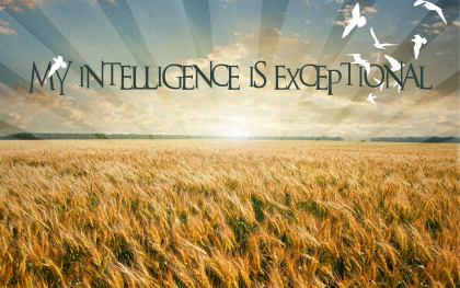 759-Intelligence Inspirational Graphic Quote Poster