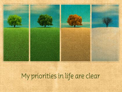 795-Priorities Inspirational Graphic Quote Poster