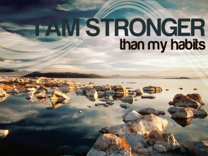 804-Stronger Inspirational Graphic Quote Poster