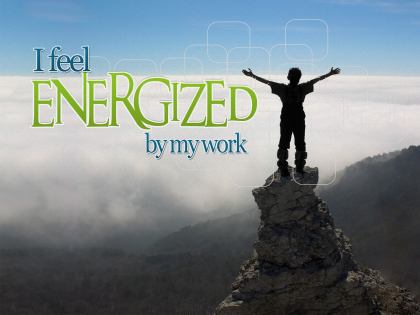 805-Energized Inspirational Graphic Quote Poster