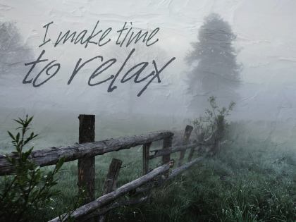 811-Relax Inspirational Graphic Quote Poster