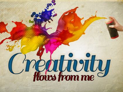 859-Creativity Inspirational Graphic Quote Poster