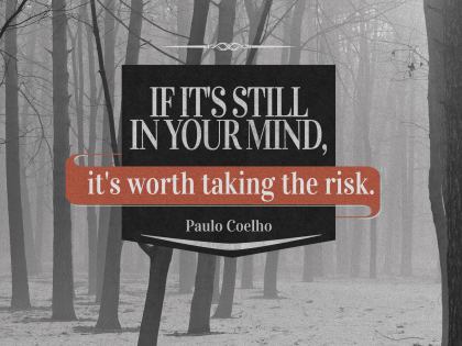 908-Coelho Inspirational Graphic Quote Poster