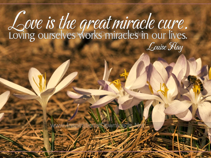 Great Miracle Cure by Louise Hay Inspirational Poster