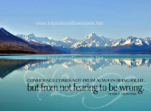 Not Fearing To Be Wrong by Peter McIntyre Inspirational Quote Graphic