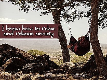 Know How To Relax (A Positive Affirmation) Inspirational Thought Graphic
