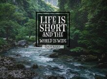 Life and the World by Simon Raven Inspirational Thought Graphic