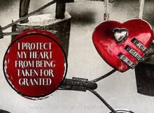 Protect My Heart (A Positive Affirmation) Inspirational Thought Graphic