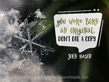 Born An Original Inspirational Quote Graphic