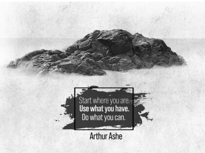 Do What You Can by Arthur Ashe Inspirational Thought Graphic